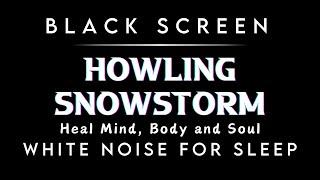 Black Screen | Relax With Blizzard Sounds | Soothes the Soul and Improves Mental Health