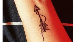 Beautiful and Small arrow tattoo design | Easy to make at home with pen