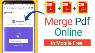 Merge Pdf files into one | online in Mobile 2022 | Free