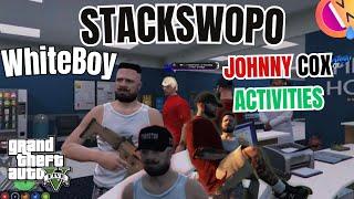 Stackswopo Whiteboy Johnny COX ACTIVITIES |GTA RP| TOO FUNNY!