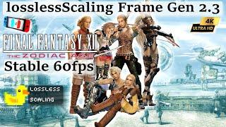 Final Fantasy XII The Zodiac Age~4K LosslessScaling Frame Gen 60fps Stable l Ryujinx l Switch PC