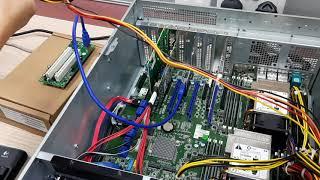 Installing PCIe to PCI card to computer