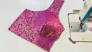 Round Cut Belt Blouse Cutting and Stitching | Round Belt Blouse Cutting Easy Method