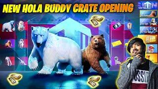  OMG !! NEW GLACIER BEAR HOLA BUDDY CRATE OPENING WITH GOD LEVEL LUCK IN BGMI