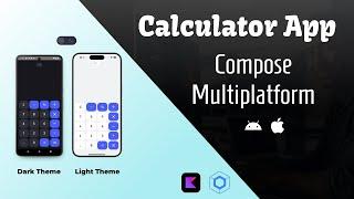 Calculator with Compose Multiplatform (Android + iOS) - Demo