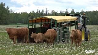 Livestock trailer for animals (cows, sheeps, pigs..). Western WF7DTV.