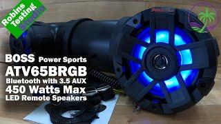 BOSS AUDIO ATV65BRGB 450 Watt Weatherproof Powersports Plug and Play Audio System with 6.5" Speakers