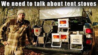 Tent Stoves Compared - My collection of wood burners