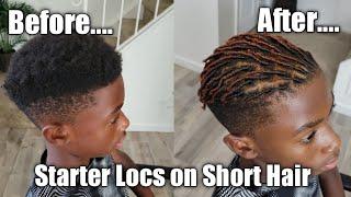 Starter Locs on Short Natural Hair | Men's Locs | Comb Coils