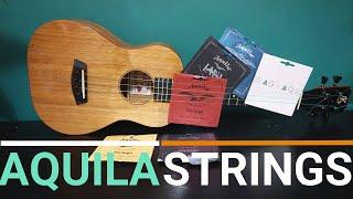 AQUILA UKULELE STRINGS - IN DEPTH (6 high G sets compared with samples)