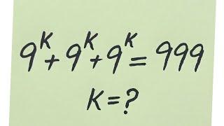 Russian l Very Nice Olympiad Math Exponential Problem l find value of k?