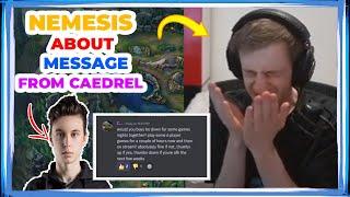 Nemesis About Discord MESSAGE from CAEDREL 