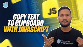 How to Copy Text to the Clipboard with JavaScript |  Copy to Clipboard using HTML,CSS & JavaScript
