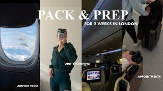 TRAVEL PREP & PACK W/ME: 2 weeks in the UK, errands, new nails, clothing haul & airport vlog!