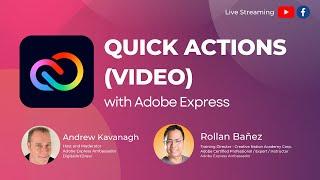 Quick Actions (Video) with Adobe Express