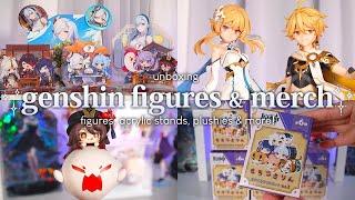 More Genshin Impact Figures & Merch! // Unboxing Figures, Acrylic Stands, Plushies & More!