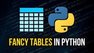 Professional Tables in Python