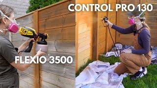 Fence Staining for Beginners: Wagner Pro 130 vs. Wagner Flexio 3500