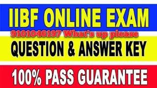 IIBF EXAM QUESTIONS AND ANSWERS IN ENGLISH 2021