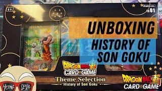 HISTORY OF SON GOKU *UNBOXING* - DRAGON BALL SUPER CARD GAME