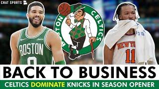 Celtics EMBARRASS New York Knicks In NBA Season Opener | Celtics vs. Knicks Reaction