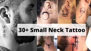 Small neck tattoos for men | Latest neck tattoo designs | Neck tattoo ideas - Lets Style Buddy