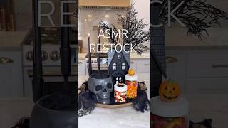 ASMR Kitchen Restock Satisfying! #asmr #halloween #restock #halloweendecor #coffeebar #asmrrestock