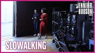 Jennifer Hudson Goes SloWalking with Andy