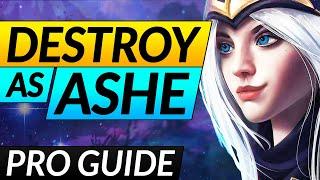 How to RANK UP FAST with ASHE - Full Guide on Builds, Matchups and Laning - LoL ADC Guide