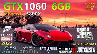 GTX 1060 6GB -  Ryzen 7 5800X - 7 Games Tested