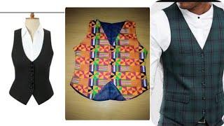 How to cut and sew a waist coat from start to finish#beginners