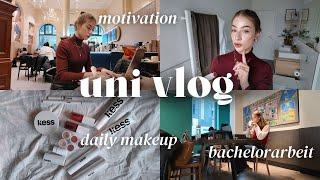 Bachelor Thesis Diaries ️‍ Motivation, Gym Routine, Daily Makeup, Valentine's Day Gift 