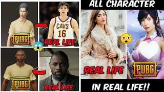 PUBG Mobile ALL CHARACTER in real face