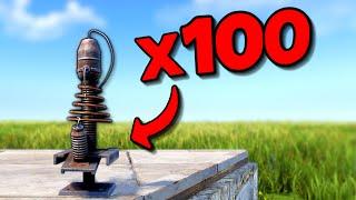 I Placed 100 Tesla Coils In Rust