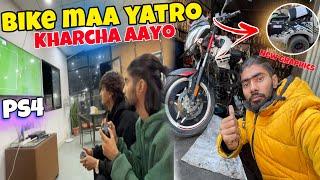 Bike bigrera tanab vayo pokhara maa  || first time ps4 game khele santosh sungga 