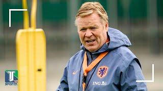 Ronald Koeman SHOWS OFF his skills DURING Netherlands' TRAINING session