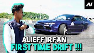 ALIEFF FIRST TIME DRIFT !!! ALIEFF NAK JADI PRO DRIFTER...