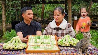 Family Moments: Wife Makes Cabbage Rolls to Sell. Husband Gardening – What Could Be Better?