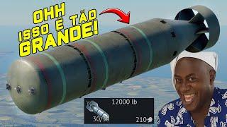 A MAIOR BOMBA DE 12.000LB DO JOGO  BOMBARDEIO INSANO | War Thunder PT - BR