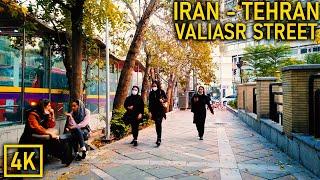 Walking in Tehran 4K - Valiasr Street | تهران - خیابان ولیعصر (میدان ونک تا خیابان بهشتی)