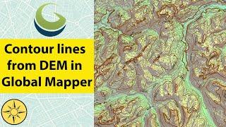 Generate contour lines from DEM using Global Mapper