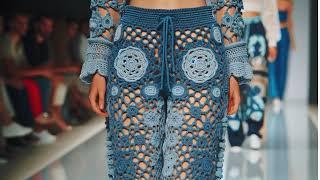 Crochet Trousers #crochet #fashion #trend #youtubeshorts #trending #trouser #style #moda #dress