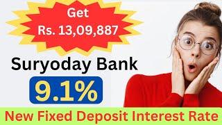 FIXED DEPOSIT : Double your money easily | Suryoday Bank new fd rates | Best bank for fixed deposit