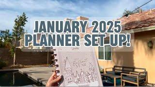 JANUARY 2025 HAPPY PLANNER SET UP