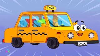 Wheels On The Taxi Go Round And Round + More Vehicle Songs for Kids by Mr Alphabet