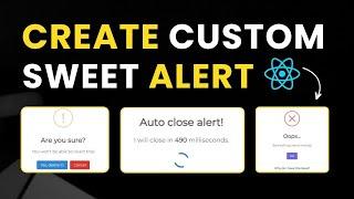 How To Use SweetAlert in a React Js | Sweet Alert in Mern Stack Project