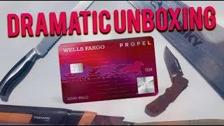 Wells Fargo Propel Credit Card - Most DRAMATIC UNBOXING EVER!!!!