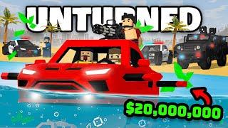 I MADE MILLIONS AS A GETAWAY DRIVER IN UNTURNED LIFE RP!