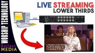 Live Streaming - Lower Thirds