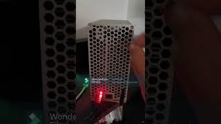 Goldshell Mini Doge Miner with Flashing Red Light and Solid Red Light